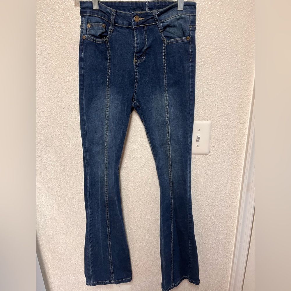 William Rast Blue Women Flare Jeans